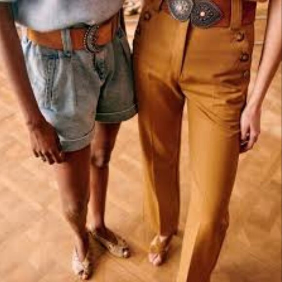 Sezane Antoni Trousers Camel // Size 38 // Like New - Picture 2 of 10